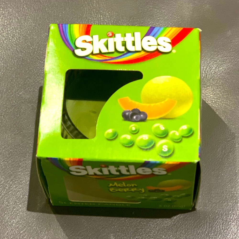 Skittles Melon Berry Scented Candle, NWT